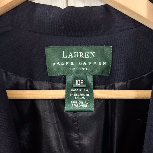 Lauren Ralph Lauren Vintage 100% Wool Longline Blazer Jacket - Picture 3 of 6